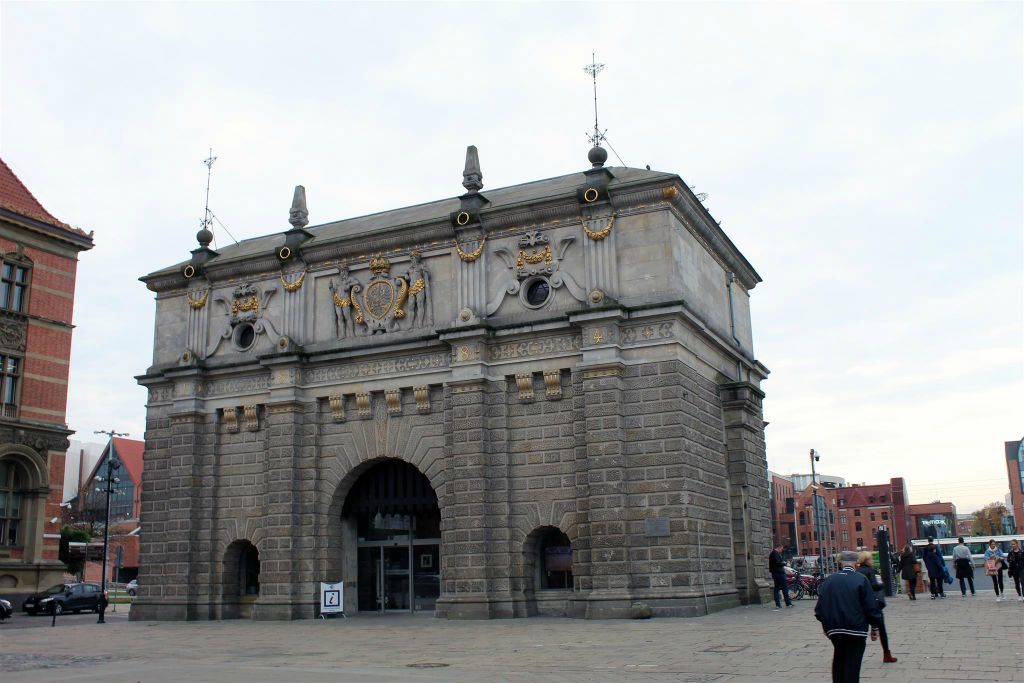 GDAŃSK - de stadspoort genaamd de upland poort in het oude centrum