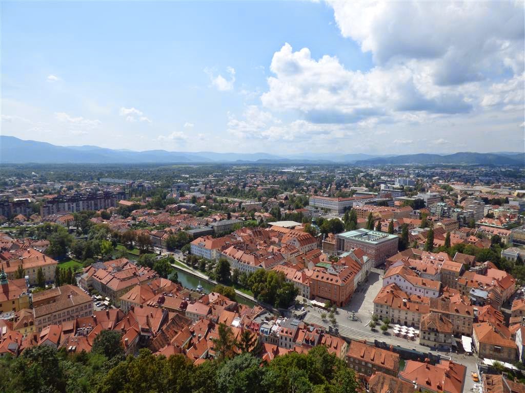LJUBLJANA - uitzicht vanaf het kasteel Ljubljanski Grad